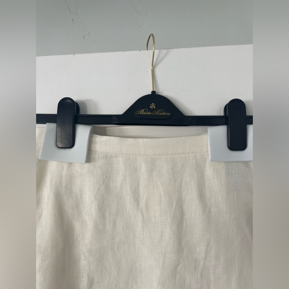 Brooks Brothers White Linen Maxi Skirt size 0 - Picture 6 of 12